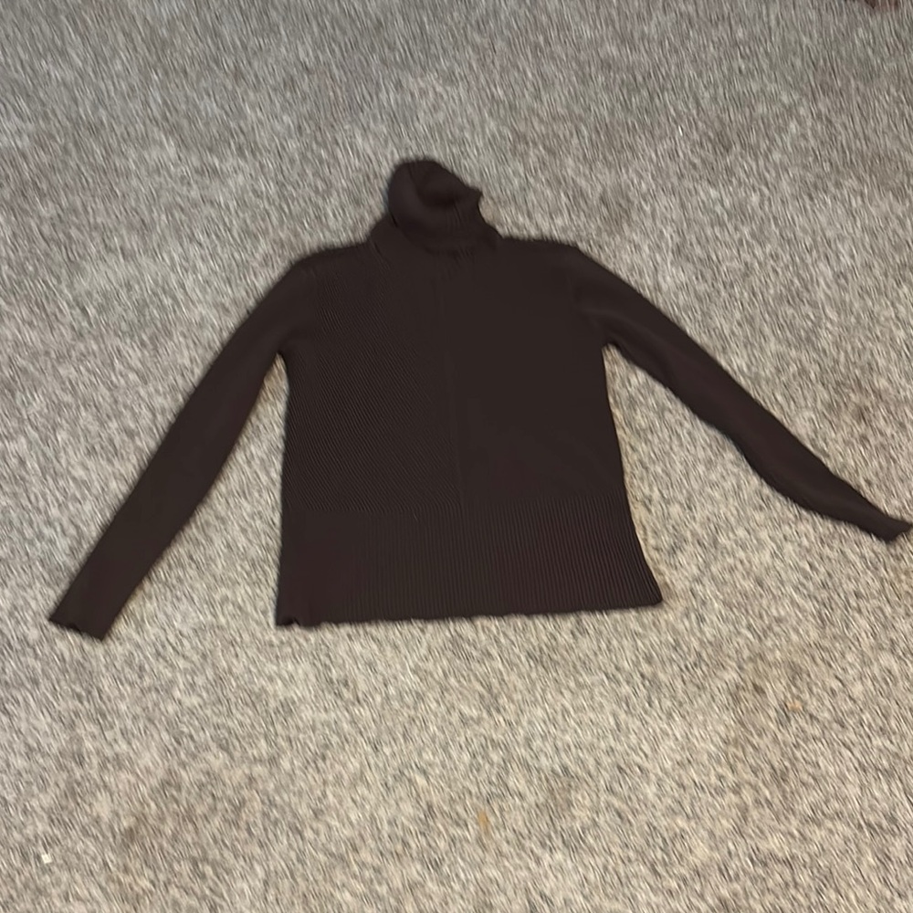 Elegant Brown Turtleneck Sweater